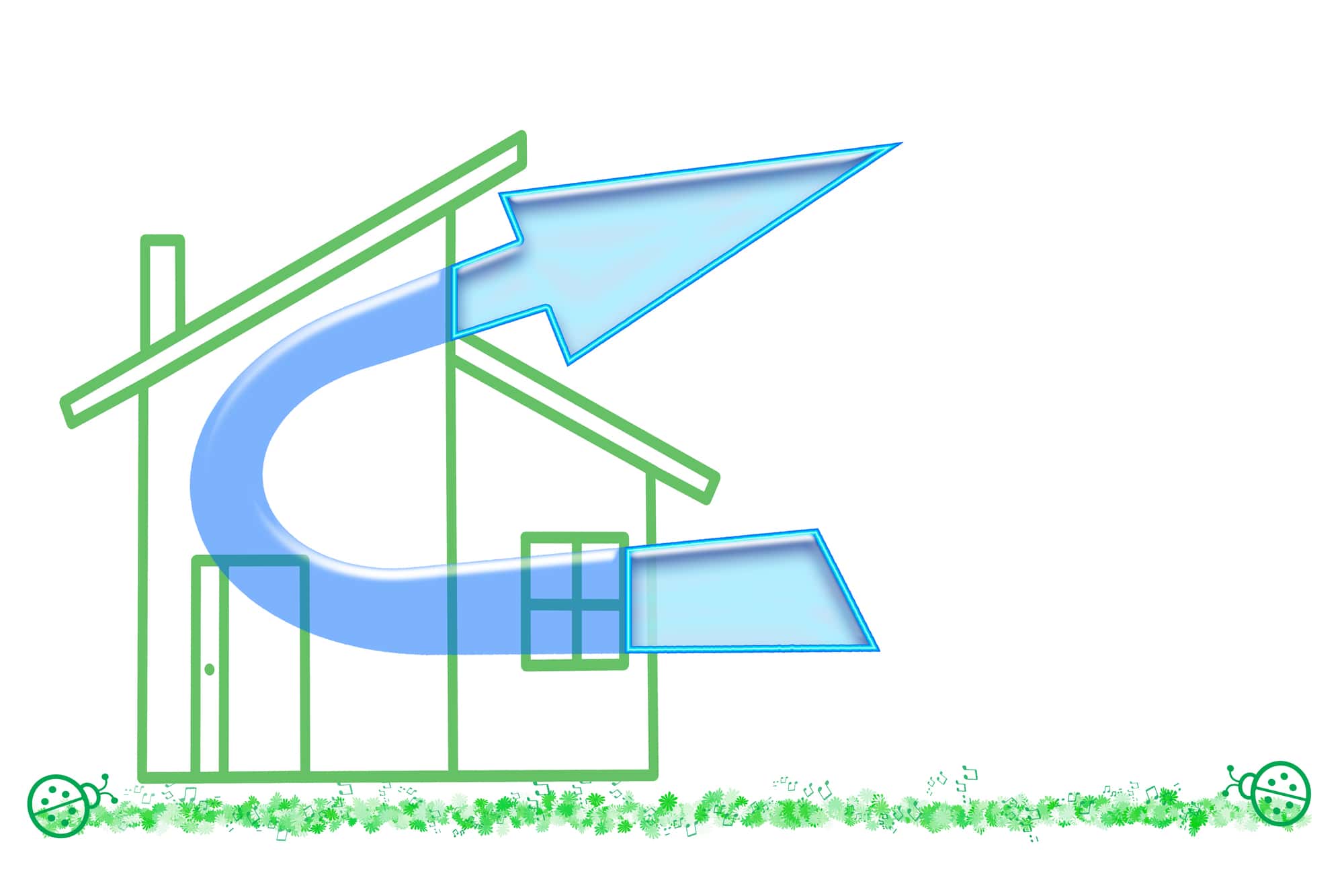 住宅の換気イメージ